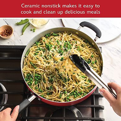 Farberware Disney Bon Voyage 4.5-qt. Ceramic Nonstick Saute Pan with Lid and Helper Handle