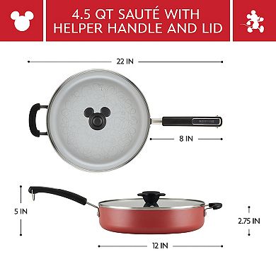 Farberware Disney Bon Voyage 4.5-qt. Ceramic Nonstick Saute Pan with Lid and Helper Handle