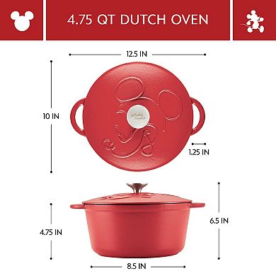 Farberware Disney Bon Voyage 4.5-qt. Cast Iron Dutch Oven with Lid