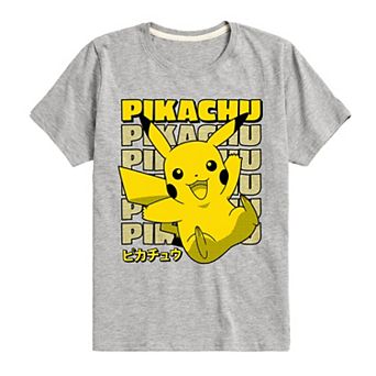 Boys 8-20 Pokemon Pikachu Katakana Graphic Tee