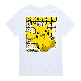 Boys 8-20 Pokemon Pikachu Katakana Graphic Tee