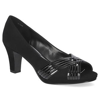 Easy Street Women's Lavish Platform Peep Toe Pumps