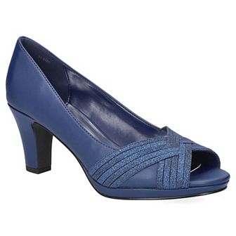 Easy Street Women's Lavish Platform Peep Toe Pumps
