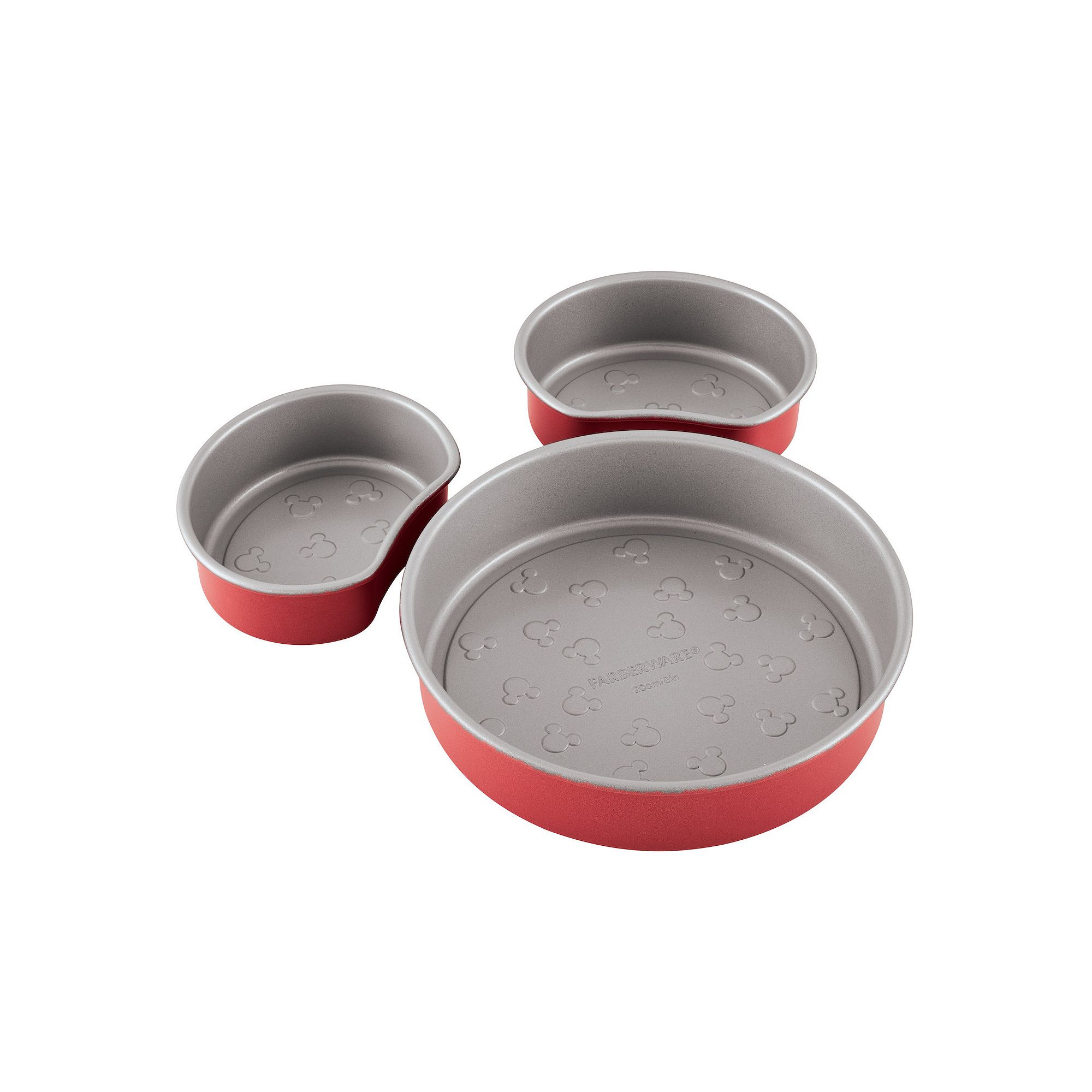 Farberware Disney Bake with Mickey Mouse 3-Piece Nonstick Mickey Head Cake 