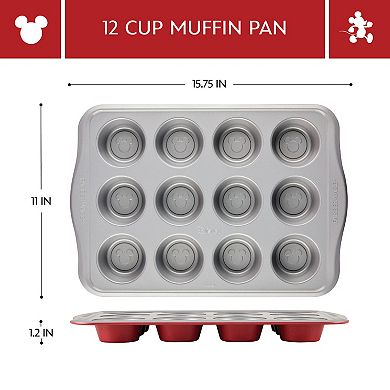 Farberware Disney Bake with Mickey Mouse Nonstick 12 Cup Muffin Pan