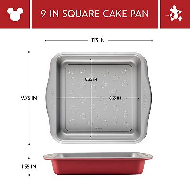 Farberware Disney Bake with Mickey Mouse Nonstick 9-in. Square Cake Pan