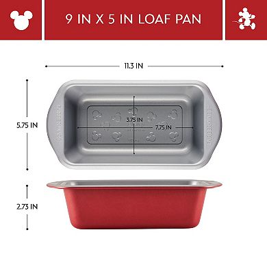 Farberware Disney Bake with Mickey Mouse Nonstick Loaf Pan