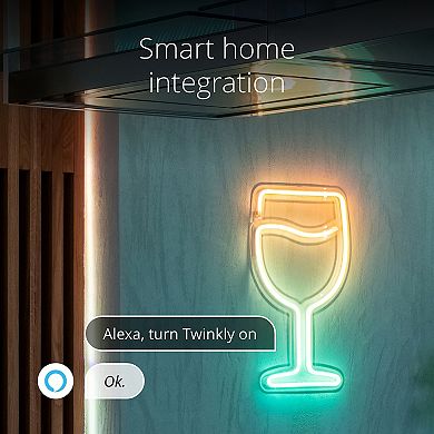 Twinkly Flex 6.5-ft. Smart Mappable Multi-Color Shapeable Neon LED Light Strip