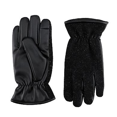Men's Dockers Touchscreen Heathered Felt Winter Gloves