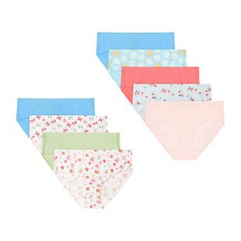 Girls Hanes® 8+1 Bonus Pack Ultimate Pure Comfort Organic Cotton Briefs Underwear