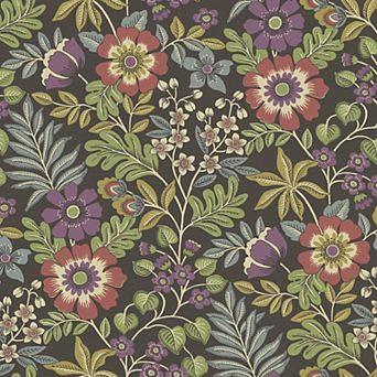Brewster Home Fashions Voysey Floral Wallpaper