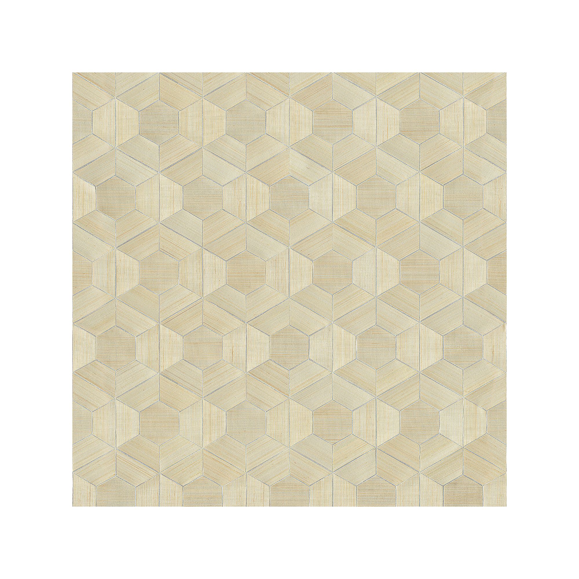 Brewster Home Fashions Linzhi Sisal Grasscloth Wallpaper, Silver
