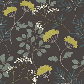 Brewster Home Fashions Sorrel Botanical Wallpaper