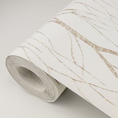 Brewster Home Fashions Diani Metallic Tree Wallpaper