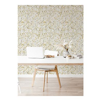Brewster Home Fashions Leandra Floral Trail Wallpaper