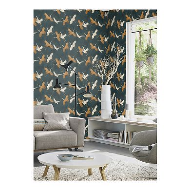 Brewster Home Fashions Kusama Crane Wallpaper