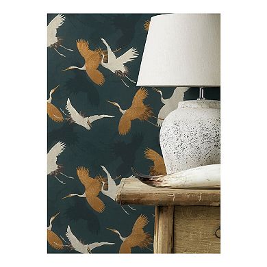 Brewster Home Fashions Kusama Crane Wallpaper