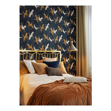 Brewster Home Fashions Kusama Crane Wallpaper