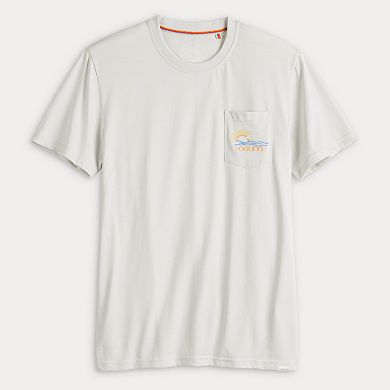 Crushed 3/4 Sleeve 'Laguna' Notch Neck Tee