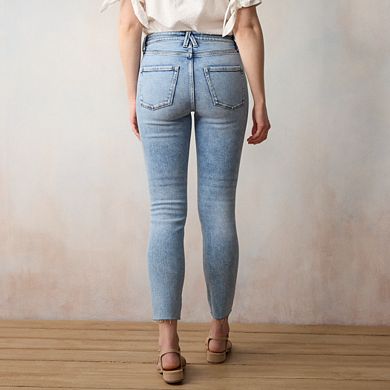 Petite LC Lauren Conrad High Rise 5 Pocket Skinny Jeans