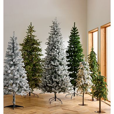 National Tree Company Flocked Pacific Mixed Pine 7.5-ft. Pre-Lit Artificial Christmas Tree