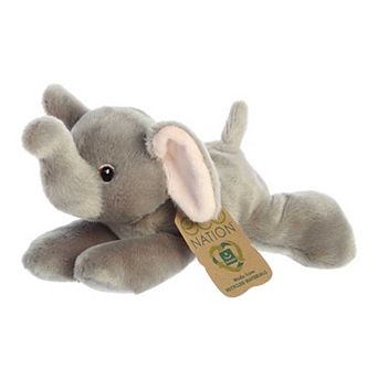 Aurora Small Grey Eco Nation Eco Softies 8" Elephant Eco-friendly Stuffed Animal