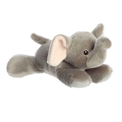 Aurora Small Grey Eco Nation Eco Softies 8" Elephant Eco-friendly Stuffed Animal