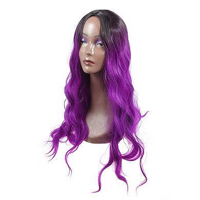 Wigs For Women 28" Curly Wig With Wig Cap Fluffy Curly Wavy