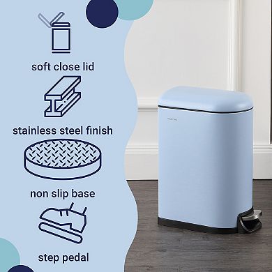 Roland Mini 2.6-gallon Step-open Trash Can