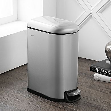 Roland 10.6-gallon Step-open Trash Can
