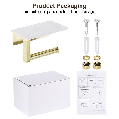Toilet Paper Holder Wall Mounted Toilet Paper Holder Tissue Roll Holder for Bathroom