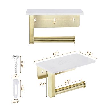 Toilet Paper Holder Wall Mounted Toilet Paper Holder Tissue Roll Holder for Bathroom