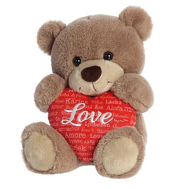 Aurora Medium Valentine 9" Universal Love Bear Heartwarming Stuffed Animal