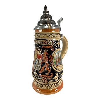 Pinnacle Peak Trading Bayern Bavaria Coat Of Arms Le German Stoneware Beer Stein