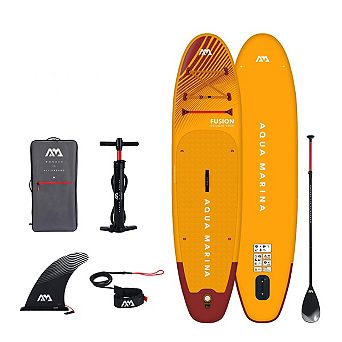 Aqua Marina Fusion 10'10" Inflatable Stand Up Paddle Board with Paddle, Leash, Backpack, and Pump