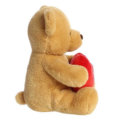 Aurora Large Brown Valentine 15" Xoxo Bear Heartwarming Stuffed Animal
