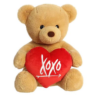 Aurora Large Brown Valentine 15" Xoxo Bear Heartwarming Stuffed Animal