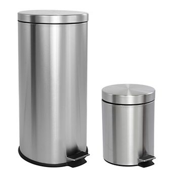 Oscar 8-gallon Step-open Trash Can With Free Mini Trash Can