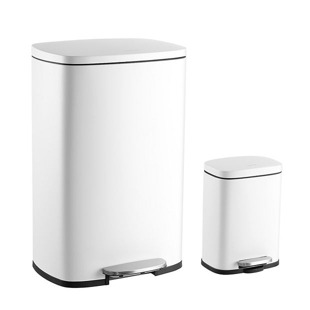 Connor Rectangular 13.2-gallon Trash Can With Soft-close Lid And