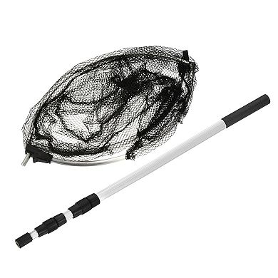 4.9ft Aluminium Alloy Telescopic Landing Pole Round Folding Fishing Net