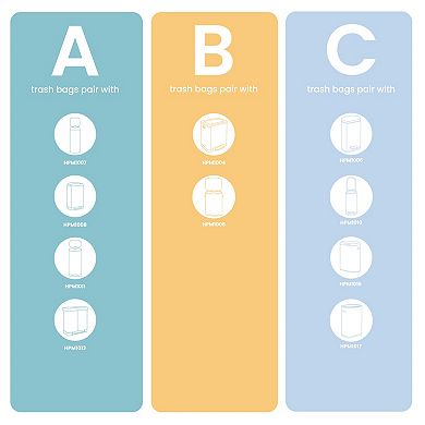 Ashley Rectangular 8-gallon Trash Can With Soft-close Lid With Free Mini Trash Can