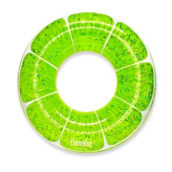 Coconut Outdoor Lime Green Glitter Pool Float