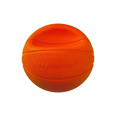 Nylabone Power Play B-ball Grips Basketball Medium 4.5" Dog Toy
