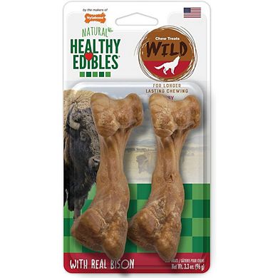 Nylabone  Edibles Wild Bison Chew Treats(medium - 2 Pack)