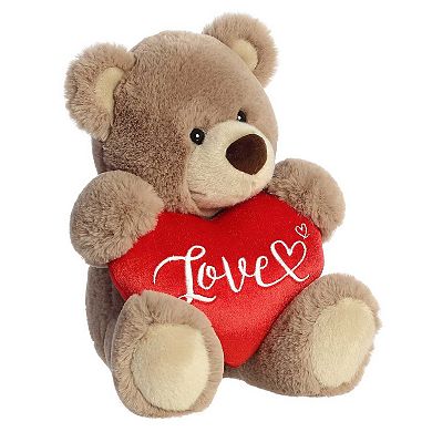 Aurora Medium Valentine 9.5" Love Bear Heartwarming Stuffed Animal