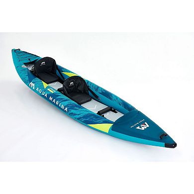 Aqua Marina Steam 412 Inflatable Versatile 13'6" Whitewater Kayak, 2 Person