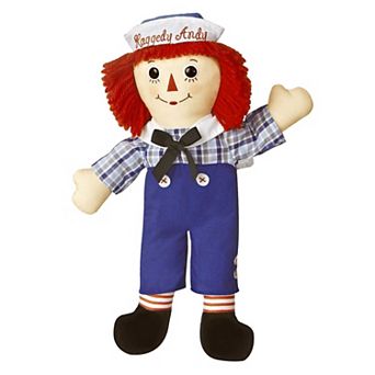 Aurora Large Multicolor Raggedy Ann & Raggedy Andy 16" Raggedy Andy Classic Timeless Stuffed Animal