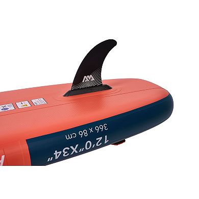 Aqua Marina Atlas 12' Inflatable Stand Up Paddle Board with Paddle, Leash, Backpack and Pump