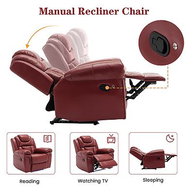 Home Theater Seating Manual Recliner Chair