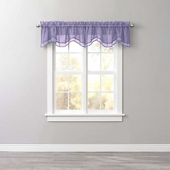 Brylanehome Bh Studio Sheer Voile Layered Valance